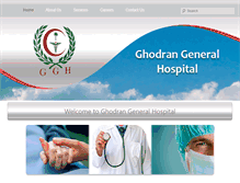 Tablet Screenshot of ghodranhospital.com